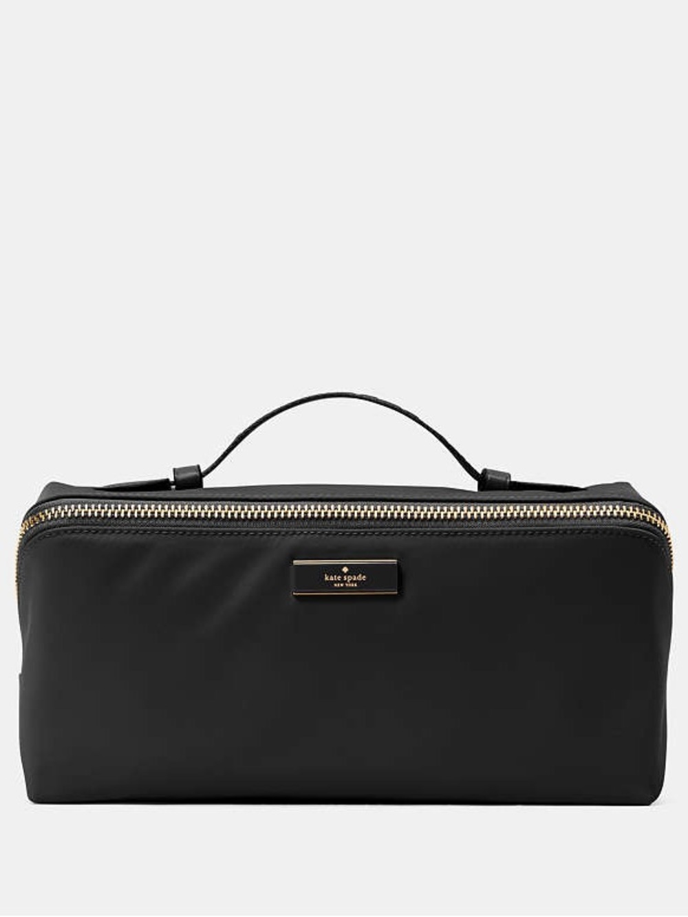 Kate Spade Carter Nylon Travel Cosmetic Pouch in Black NWT